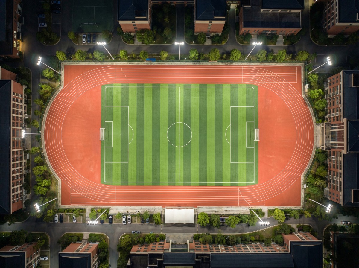 阿拉尔市学校塑胶跑道预制型塑胶跑道 - 方案